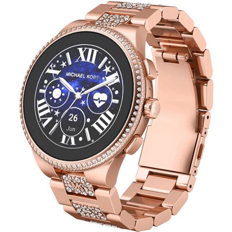 michael kors ring rose|michael kors rose gold smartwatch.